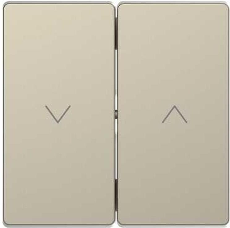 Лицев панел за ключ/бутон за щори цвят Сахара System Design Merten SE