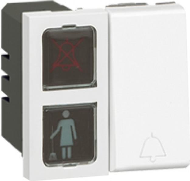 Индикатор с бутон за хотелска система 2 мод. Mosaic Legrand