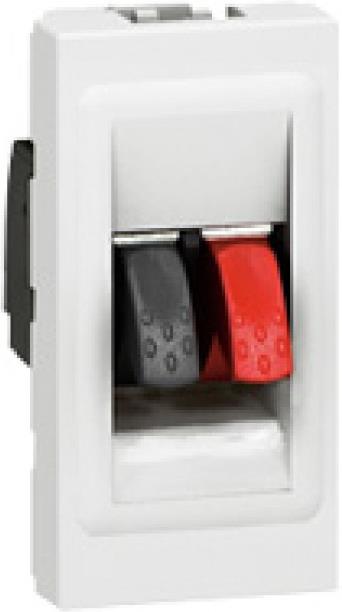 Розетка за тонколони 1 мод. цвят бял Mosaic Legrand