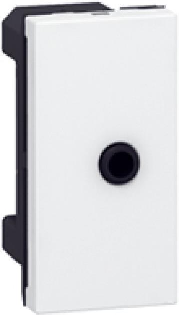 Розетка за 3.5мм2 аудио жак 1 мод. винтова връзка цвят бял Mosaic Legrand