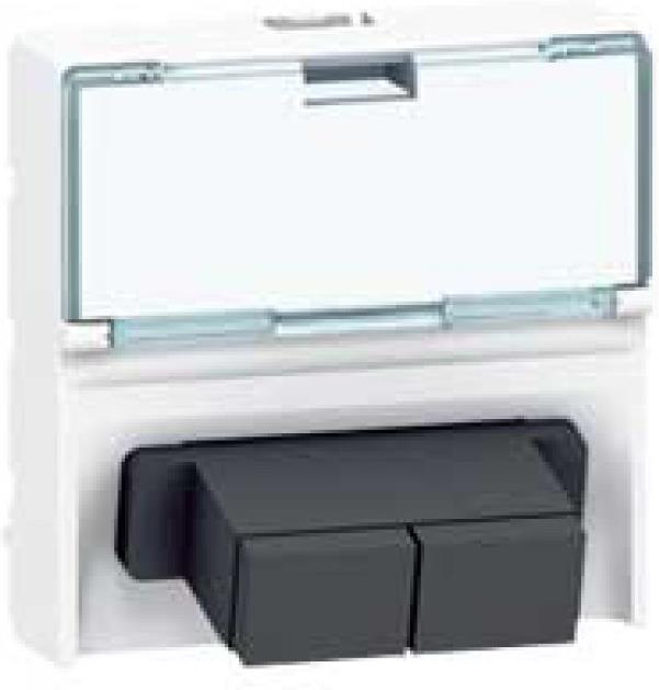 Розетка оптична 1xSCD 2 мод. цвят бял Mosaic Legrand