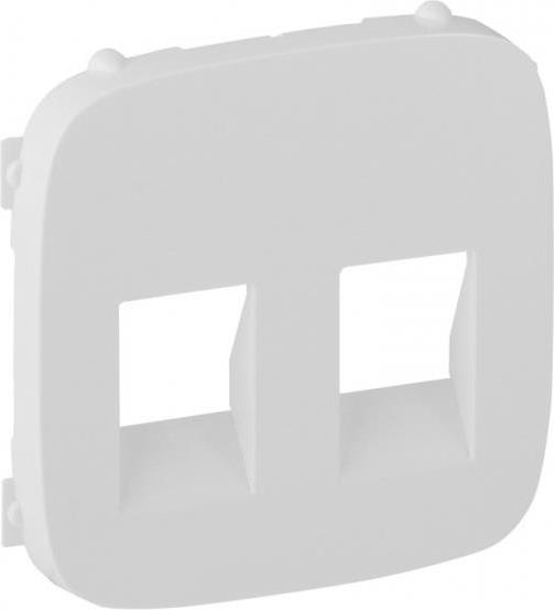 Лицев панел за двойна розетка за тонколони цвят Бял Valena Allure Legrand