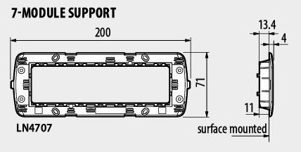 Носеща рамка 7 мод. LL Bticino