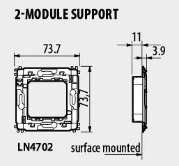Носеща рамка 2 мод. LL Bticino