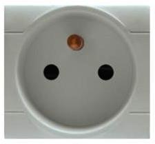 Контакт френски стандарт 16А EVOLUTION 2 мод. цвят СИВ Scame