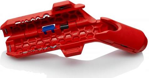 Универсален инструмент за заголване на кабели ErgoStrip, дясна ръкохватка 135мм, с фиксатор, Knipex