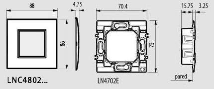 Рамка 2 мод. метална Pearl white AIR LL Bticino