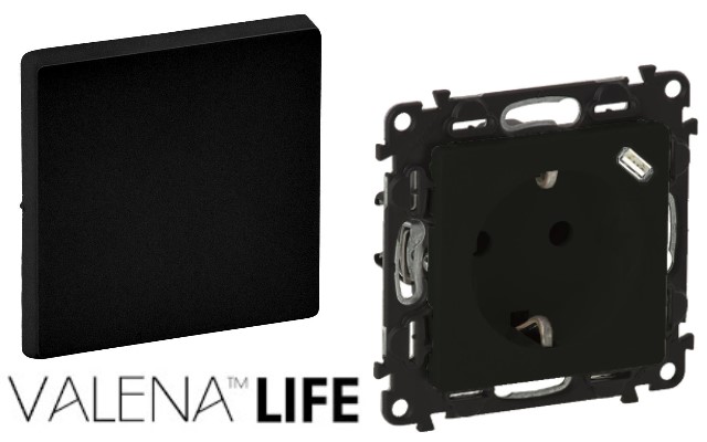 Черни механизми и лицеви панели Valena Life Legr