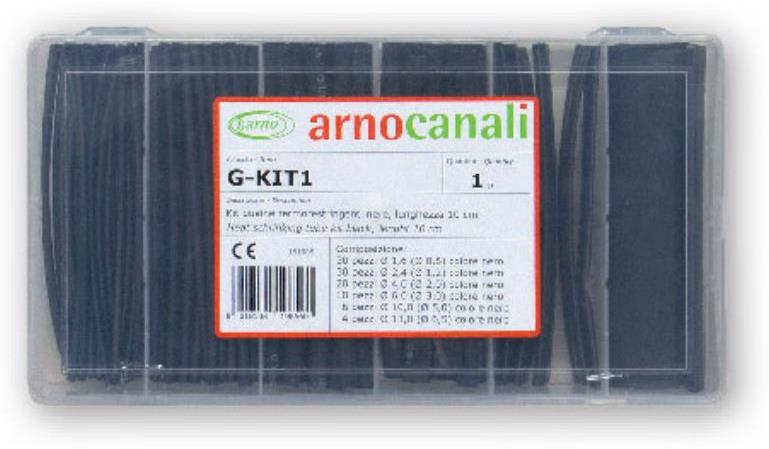 Кутия с термошлаух 100 х 10см. черни Arnocanali