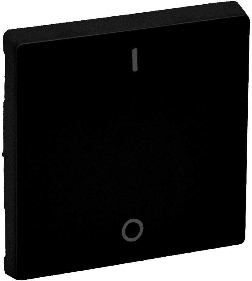 Лицев панел за двуполюсен ключ 1/0 цвят Черен Valena Life Legrand