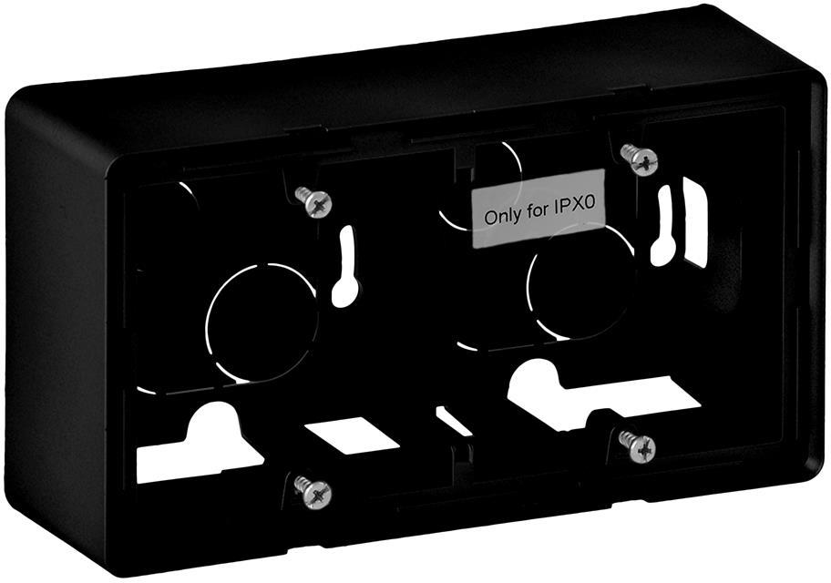 Двойна конзола открит монтаж цвят черен Valena Life Legrand