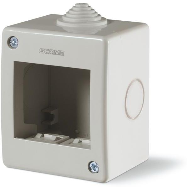 Конзола за открит монтаж IP40 2 мод. Unibox цвят СИВ Scame