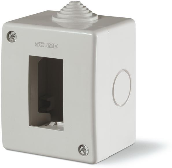 Конзола за открит монтаж IP40 1 мод. Unibox цвят СИВ Scame