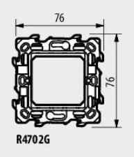 Носеща рамка за монтаж с крачета 2 мод. /блистер/ Classia Bticino
