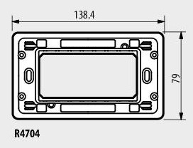 Носеща рамка за монтаж с винт 4 мод. /блистер/ Classia Bticino