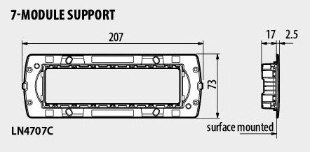 Носеща рамка 7 мод. AIR LL Bticino