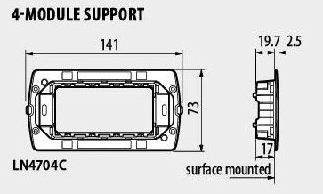 Носеща рамка 4 мод. AIR LL Bticino