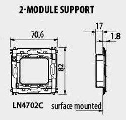 Носеща рамка 2 мод. AIR LL Bticino