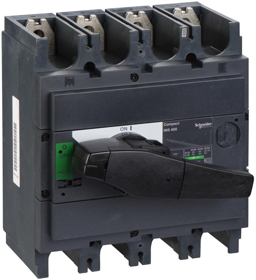 Товаров прекъсвач INS400 4P 400A с ръкохватка SE