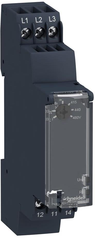 Реле за контрол на фази 3P 1500ms 208...480Vac 1CO SE