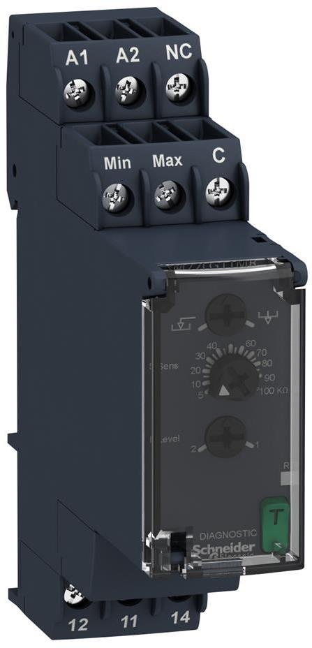 Реле за контрол на ниво 5-100 kOhm 24...240Vac/dc 1CO SE