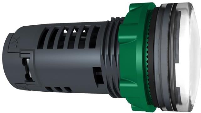 Сигнална лампа LED сглобена бяла 230...240Vac Ø22mm XB5 SE