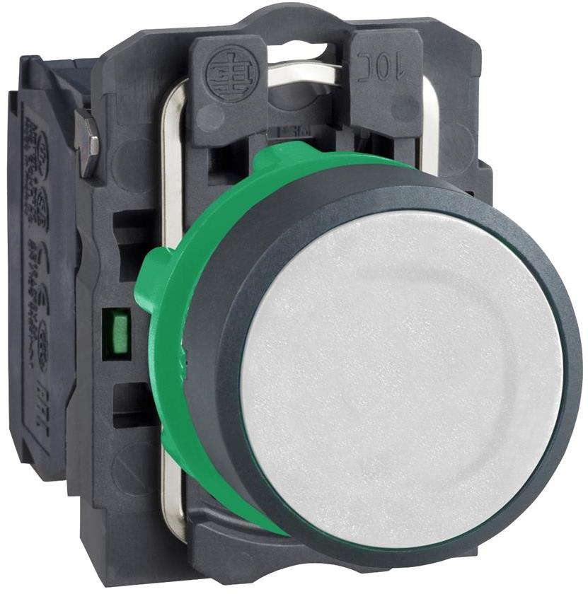 Бутон сглобен бял 1NO Ø22mm XB5 SE