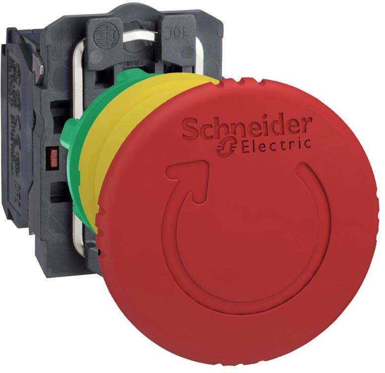 Авариен стоп червен Ф40мм 1NO-1NC Ø22mm XB5 SE