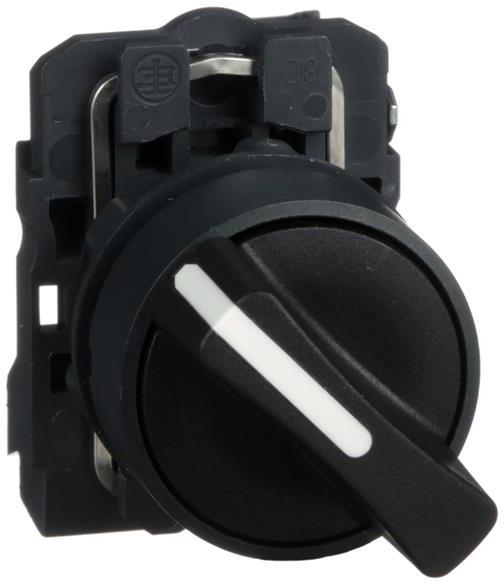 Превключвател черен 1-2 1NO Ø22mm XB5 SE