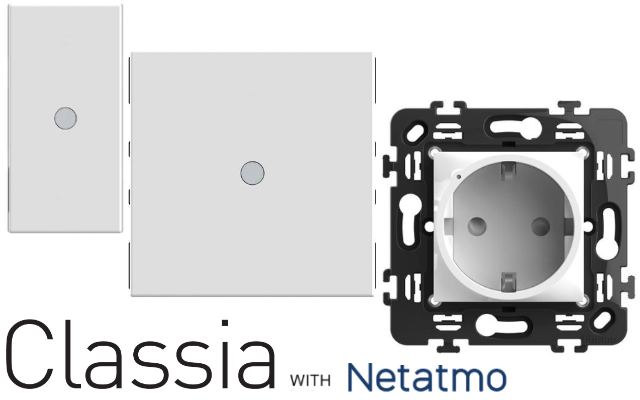 Бели механизми Classia с Netatmo
