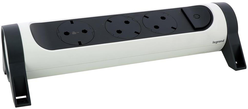 Разклонител БЯЛ 3x2P+E без кабел Premium NEW Legrand