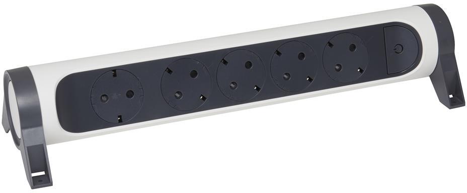 Разклонител БЯЛ 5x2P+E без кабел Premium NEW Legrand