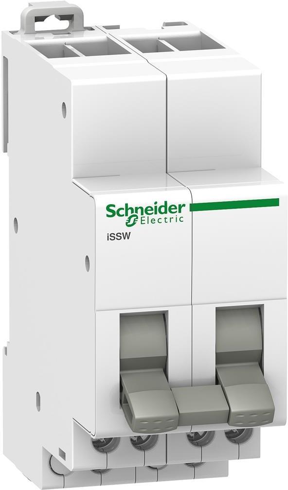 Ум шалтер I-0-II DIN монтаж Acti 9 iSSW 20A 2P 250V 2 мод. SE