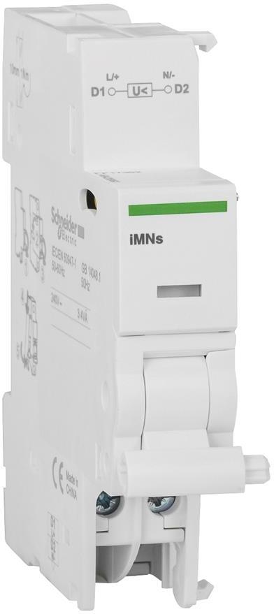 Минимално напреженов изключвател Acti 9 iMNs с времезакъснение 220...240Vac SE