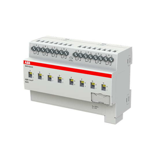Актуатор изходи SA/S8.6.2.2 8х 230Vac 6A 8DIN KNX ABB