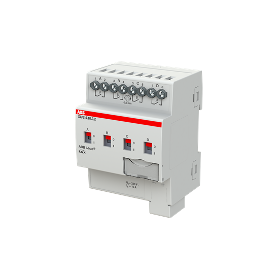Актуатор изходи SA/S4.10.2.2 4х 230Vac 10A 4DIN KNX ABB