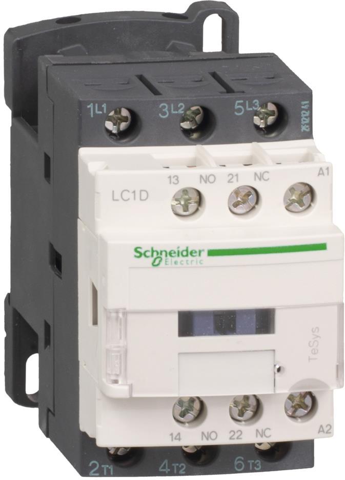 Контактор TeSys D 3P 4kW (9A AC-3) 1NO-1NC 230V 50Hz SE