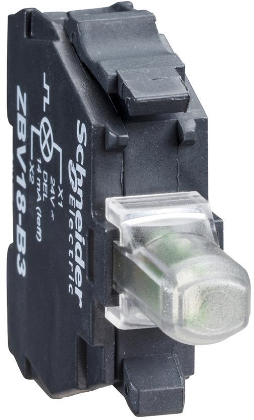 Осветителен блок бял 230...240Vac Ø22mm SE