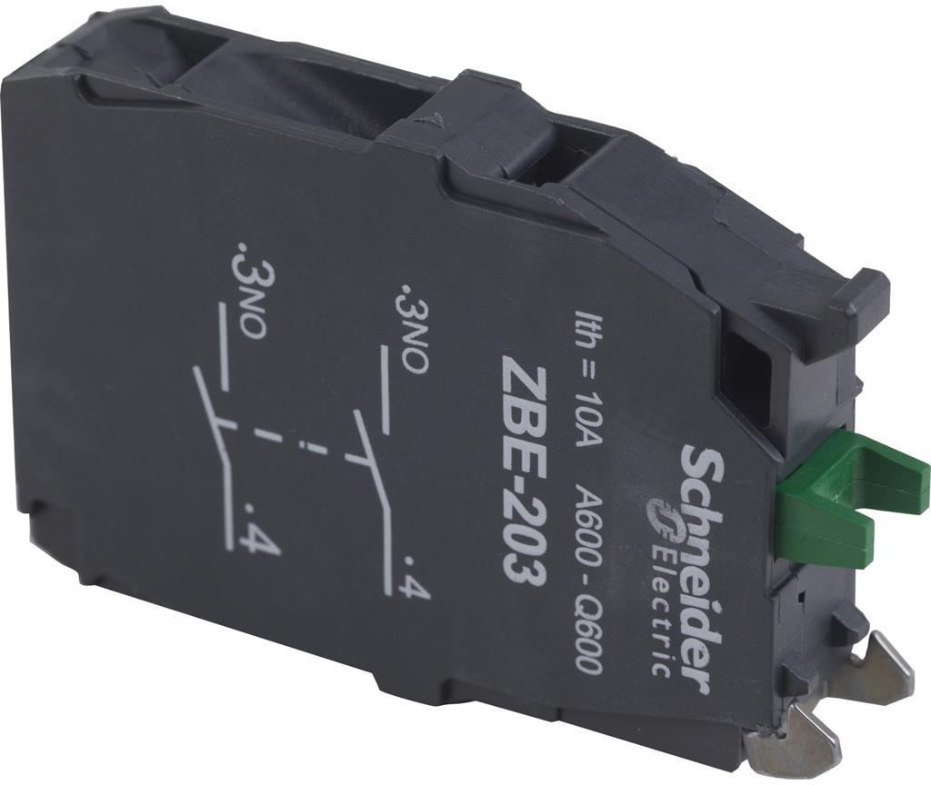 Контактен блок 2NO винтови клеми Ø22mm SE