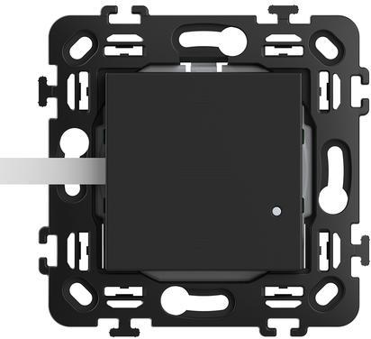 Ключ за щори Smart  2 мод. БЕЗжичен с носеща рамка цвят Черен Classia Bticino с Netatmo