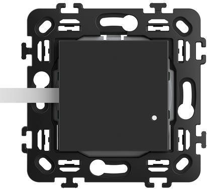 Ключ Smart 2 мод. БЕЗжичен с носеща рамка цвят Черен Classia Bticino с Netatmo