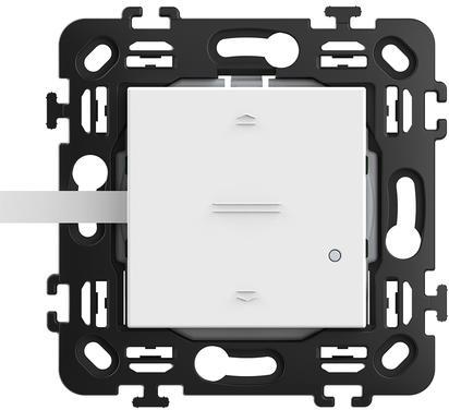 Ключ за щори Smart  2 мод. БЕЗжичен с носеща рамка цвят Бял Classia Bticino с Netatmo