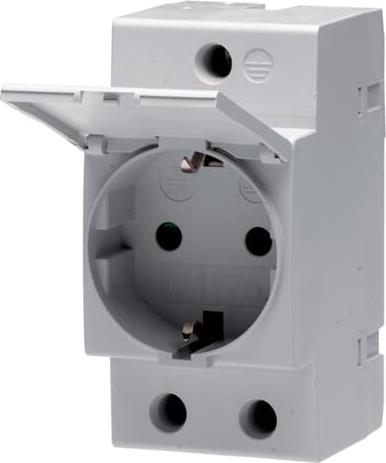 Контакт с капак за DIN-шина M1175-C шуко 16Α 2.5 мод. ABB