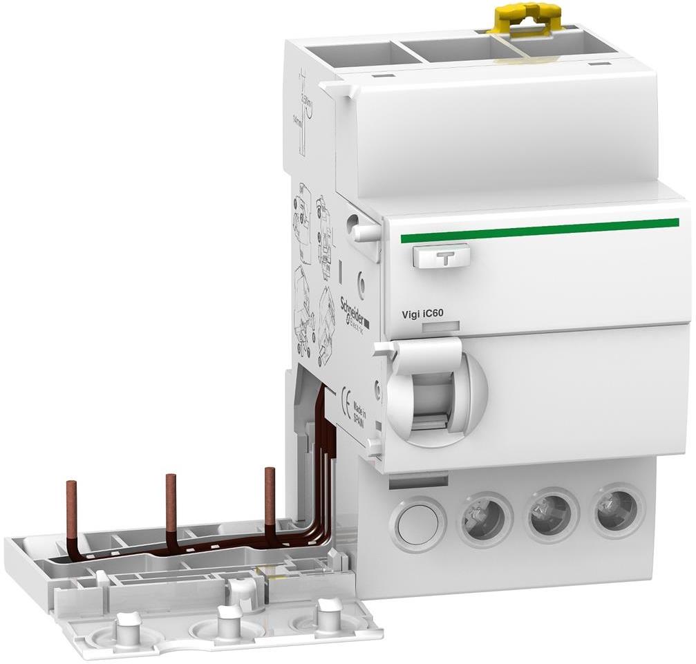 ДТЗ модул Acti 9 Vigi iC60 3P 25A 30mA тип AC 6kA 3 мод. SE