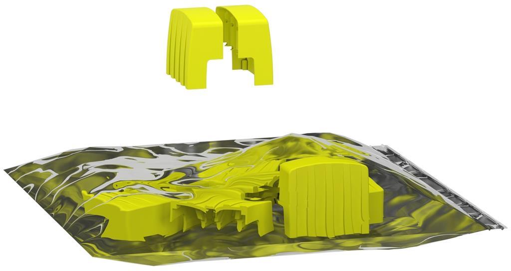 Крайни капачета Acti 9 за захранващ гребен 3P+N (10 бр.) SE