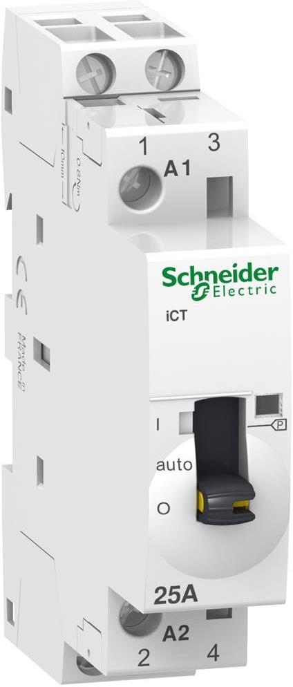 Модулен контактор Acti 9 iCT 25A 2NO 230…240Vac с ръчно управление 1 мод. SE