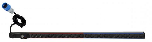 Разклонител PDU Zero-U 24x ШУКО, с кабел 3м и щепсел 2P+E 32A, Legrand