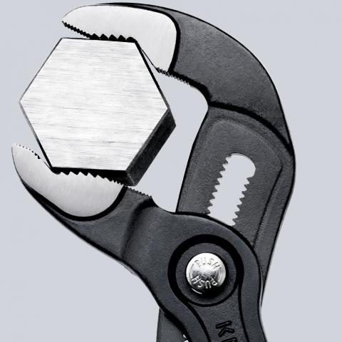 Клещи раздвижени Cobra, червена ръкохватка 250мм, Knipex