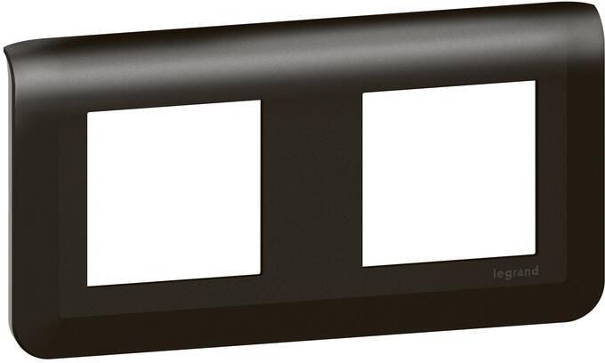 Лицева рамка 2х2 мод. цвят Черен Mosaic NEW Legrand