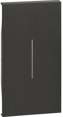 Лицев панел за сценариен ключ двупосочен 2 мод. цвят Черен Living Now Bticino